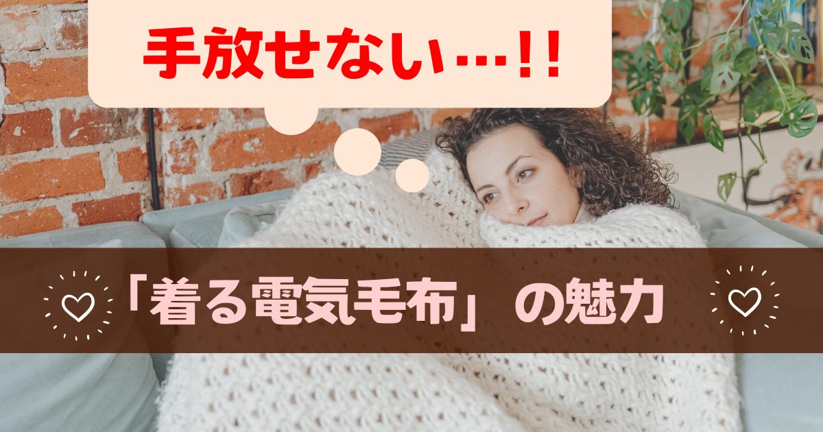 【電気代節約に】手放せない！着る電気毛布がとにかく便利すぎた