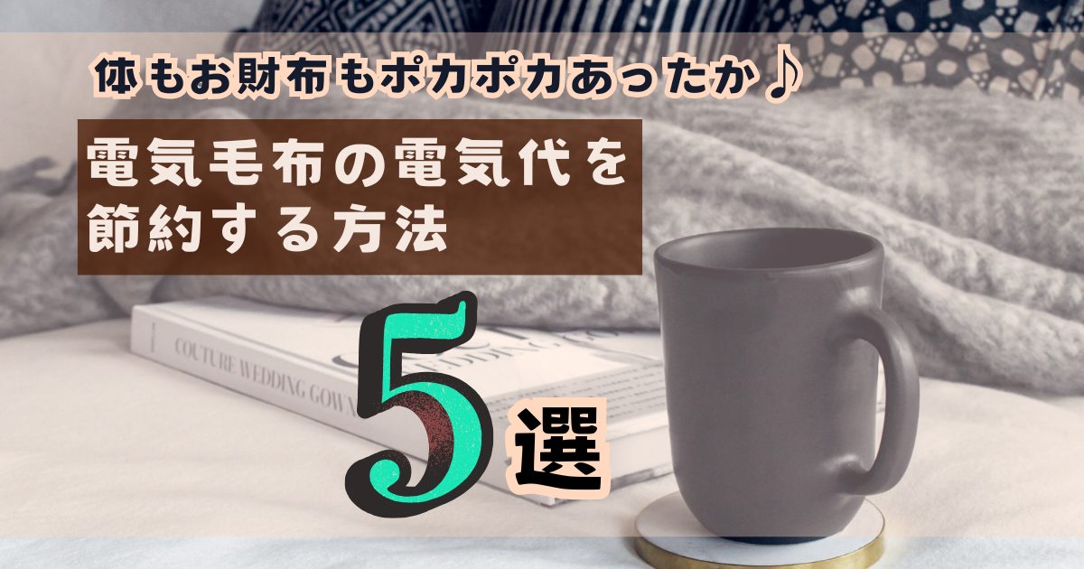 ポカポカあったか＆経済的！電気毛布の電気代を節約する方法5選